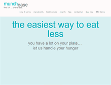 Tablet Screenshot of munchease.com